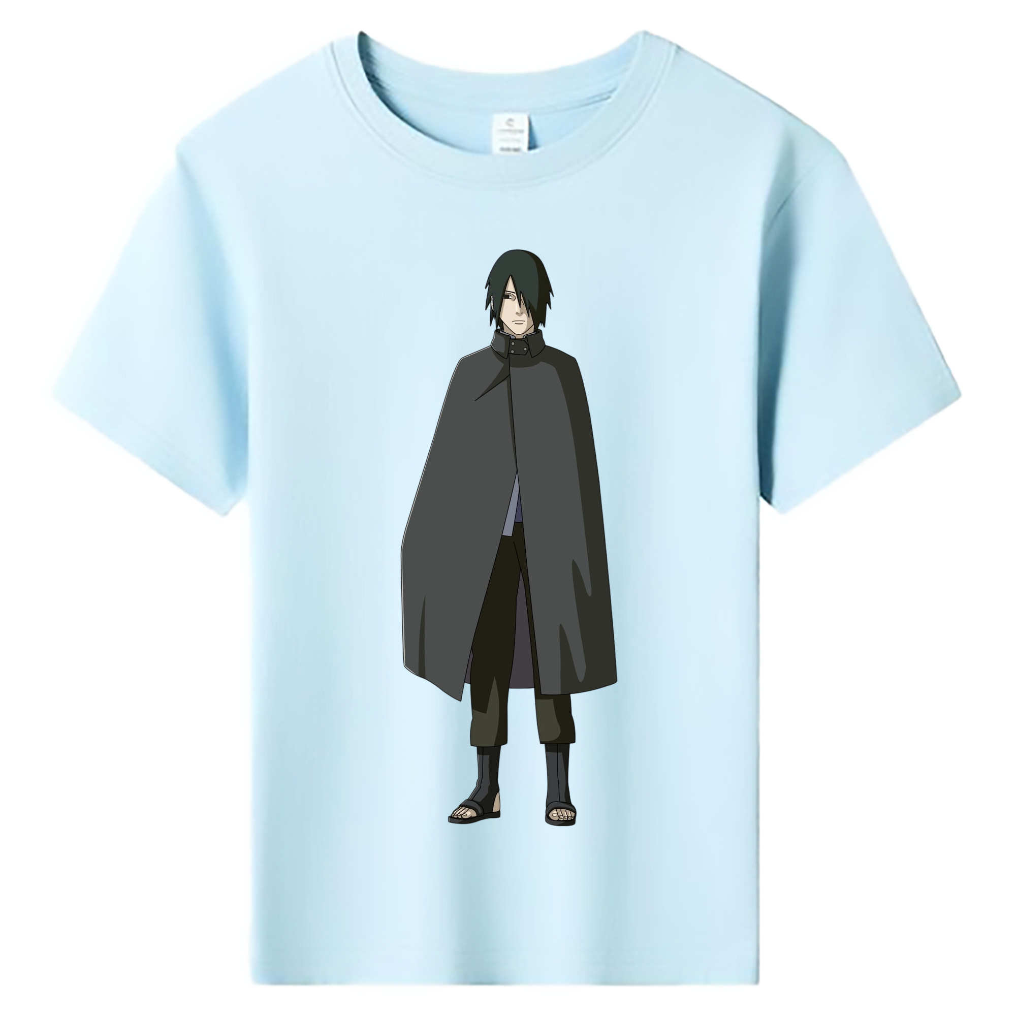 （画像用） NARUTO -ナルト- うちは サスケ Uchiha Sasuke 綿100％キッズTシャツ（フロントプリント）